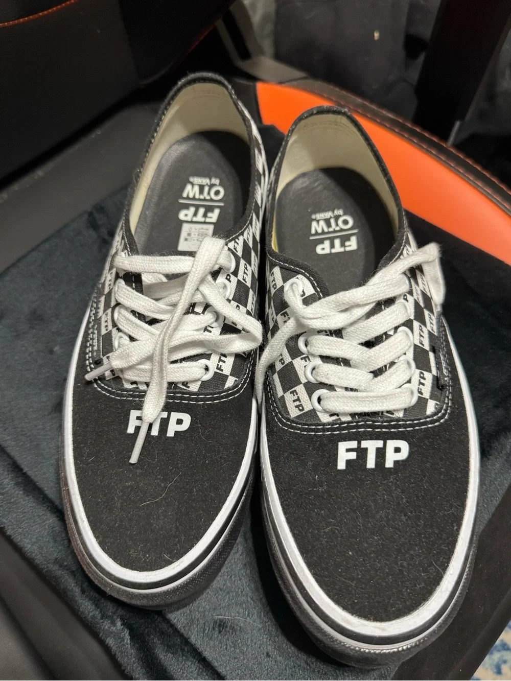 FTP x Vans black & white checkered sneakers